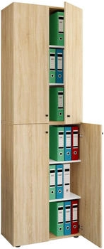 VCM Aktenschrank Lona 6fach Sonoma-Eiche (919111)