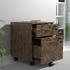 VCM Rollcontainer Baula Eiche Metall 2 Schubladen 40x54x44 cm (920379)