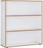 VCM Holzregal Salia stehend Aktenschrank 110 x 100 x 33 cm 3fach (920716)