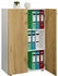VCM Büroschrank mit 3 Fächern Aktenschrank mit Drehtüren Maße ca. 70 x H. 110 x 40 cm Lona 3-Fach (919579)