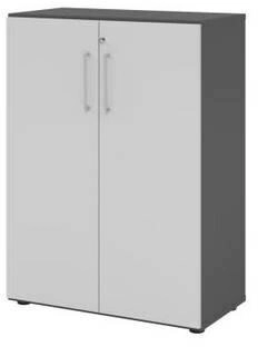 EUROKRAFT Regal 3OH Türe graphit/grau (V938T3/G/5/BS)