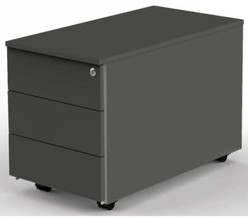 Kerkmann Rollcontainer Move 3 Schubladen 43x54x80 cm grau (12444713)