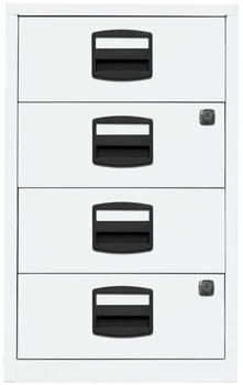 Bisley PFA Beistellschrank mit 4 Universalschubladen verkehrsweiß (PFA4S696)