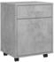 vidaXL Rolling Cabinet Betongrau Holzwerkstoff (808444)