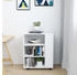 vidaXL Rollschrank Weiß Holzwerkstoff (808449)