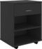 vidaXL Rollschrank Schwarz Holzwerkstoff (808468)