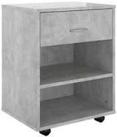 vidaXL Rollschrank Betongrau 46x36x59 cm Holzwerkstoff