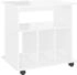 vidaXL Rollschrank Hochglanz-Weiß 60x45x60 cm Holzwerkstoff (808482)