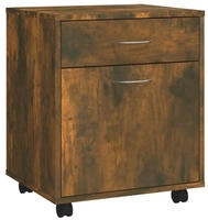vidaXL Rollschrank R&auml;uchereiche 45x38x54 cm Holzwerkstoff