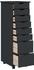 vidaXL Rollschrank mit Schubladen MOSS Grau Massivholz Kiefer (355896)