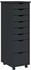 vidaXL Rollschrank mit Schubladen MOSS Grau Massivholz Kiefer (355896)