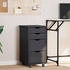 vidaXL Rollschrank mit Schubladen MOSS Grau Massivholz Kiefer (355905)