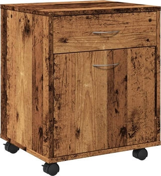 vidaXL Rollcontainer Altholz-Optik Holzwerkstoff (856654)