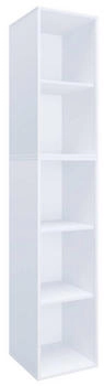 VCM Holzregal stehend platzsparender Aktenschrank Ma&szlig;e 184 x 35 x 37 cm Lona I 5f (917849)