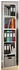 VCM Holzregal stehend platzsparender Aktenschrank Maße 184 x 35 x 37 cm Lona I 5f (917849)