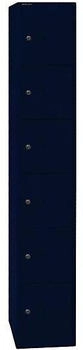 Bisley Schließfachschrank Office 1 Abteil 6 Fächer 1.802 x 305 x 457 mm oxfordblau (CLK186639)