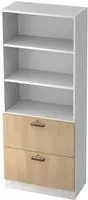 Hammerbacher Registraturschrank V7300/W/E/SG 5OH wei&szlig;/eiche