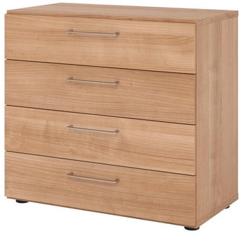 bümö smart Schubladen Schrank 4 Schübe Nussbaum (BU-928S4-N-N-BS)