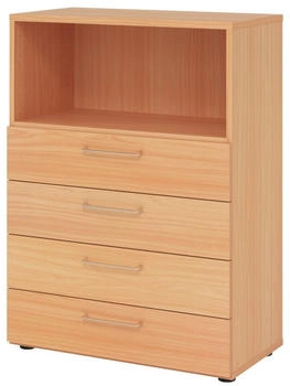 bümö smart Schubladen Kombi 4 Schübe Buche (BU-938S4-6-6-BS)