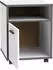 Forte Keflavik Rollcontainer Holzwerkstoff Weiß/Wolfram Grau 49,8x64,6x52,2cm (83111730-0)
