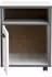 Forte Keflavik Rollcontainer Holzwerkstoff Weiß/Wolfram Grau 49,8x64,6x52,2cm (83111730-0)