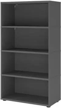 Hammerbacher FlexWall Aktenregal 4OH 80x40x145cm Graphit (VFW48REKG/G)