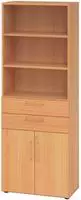 Hammerbacher-Kombischrank 6 OH 968K2 Buche/Buche-V968K2/6/6/BS