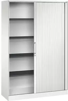 C+P Asisto C 3000 Rollladenschrank 5 Ordnerhöhen 1980x1200x435mm weiß/weiß (143001-000)