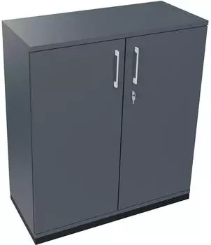 Soennecken Fl&uuml;gelt&uuml;renschrank endless 3OH, lavagrau, 100x113,3x44,2cm (820113882)