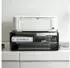 YAMAZAKI Druckerstation mit Rollen, Metall, schwarz, 48x19x37cm