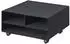 YAMAZAKI Druckerstation mit Rollen, Metall, schwarz, 48x19x37cm