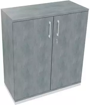Soennecken Fl&uuml;gelt&uuml;renschrank endless 3OH, 100x113,3x44,2cm, beton hell/wei&szlig; (820114083)