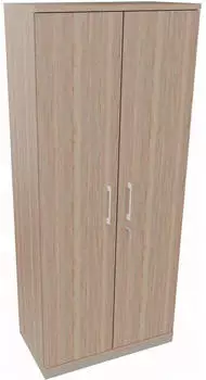 Soennecken Fl&uuml;gelt&uuml;renschrank 5OH 800x1869x442mm Eiche Natur/Silber (820109471)