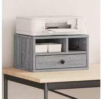 vidaXL Druckerst&auml;nder Holzwerkstoff Grau Sonoma 40x32x22,5cm