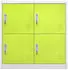 vidaXL Schließfachschrank Hellgrau/Grün 90x45x92,5cm Stahl (336435)