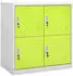 vidaXL Schließfachschrank Hellgrau/Grün 90x45x92,5cm Stahl (336435)