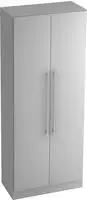 Hammerbacher Garderobenschrank Solid 5OH BxTxH 80x42x200,4cm Griff RE Grau/Grau