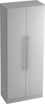 Hammerbacher Solid Garderobenschrank 5OH 80x42x200,4cm Grau Relinggriff (7200/5/5/RE)