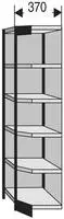 B&uuml;ro-Regal Progress 2000 Eckfeld HxBxT 2250x870x/505x500mm 6 B&ouml;den R&uuml;ckw....