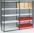 Kerkmann Magazin-Regal Stora 100 Regalfeld 100x40x190cm schwarz/lichtgrau (STORA100)