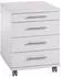 Möbelpartner Leo Rollcontainer 4 Schübe Holz Lichtgrau (701401)