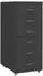 vidaXL Aktenschrank mit Rollen Anthrazit 28x41x69cm Metall (335919)