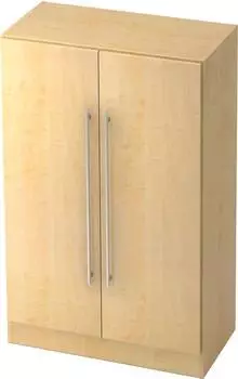 Hammerbacher Solid Aktenschrank 3OH 80x42x127cm Ahorn Relinggriff (7550)