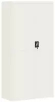 vidaXL Aktenschrank Wei&szlig; 90x40x180 cm Stahl