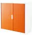 Paperflow easyOffice Rolladenschrank 2 OH, 1100x1040x415mm, orange/weiß (E1CT0010100042)