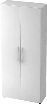 Hammerbacher Basic Schrank 5OH 80x34,6x188cm Wei&szlig; (V4100/W/W/BM)