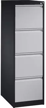 C+P Acurado Hängeregisterschrank 4 Schubladen, anthrazit/weißaluminium (C2000)