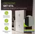Juskys Aktenschrank Metall 180x80x40cm abschließbar, 3 Einlegeböden, Weiß