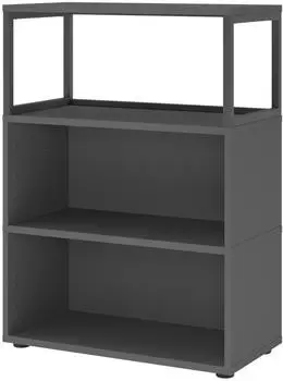 Hammerbacher FlexWall Regal 3OH, 1 Fach offen, 80x40x109,8cm, Graphit (VFW38RERGG)