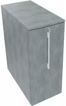 Soennecken Orgacontainer 3OH mit Ausfräsung 463x900x1115mm Beton hell (820110783)